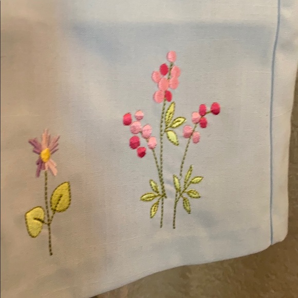 Green Dog 14 Sun Dress Blue Embroidered Spring Summer Easter - Picture 7 of 11